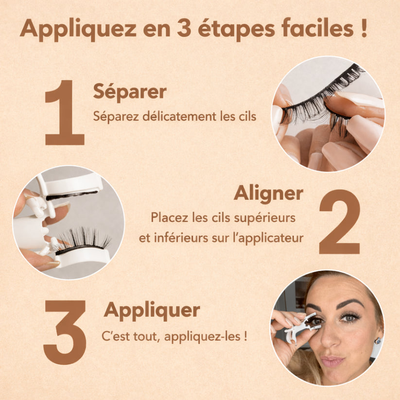 Faux cils magnétiques LashMag™ sans colle